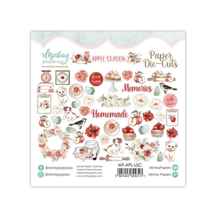 Mintay Paper Die-Cuts Apple Season, 48pcs