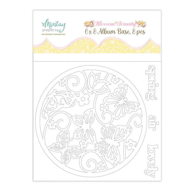 Mintay Papers Blossom Serenity 6x8 Chipboard Album