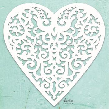 SALE Mintay Chippies Decor Filigree Heart #D1