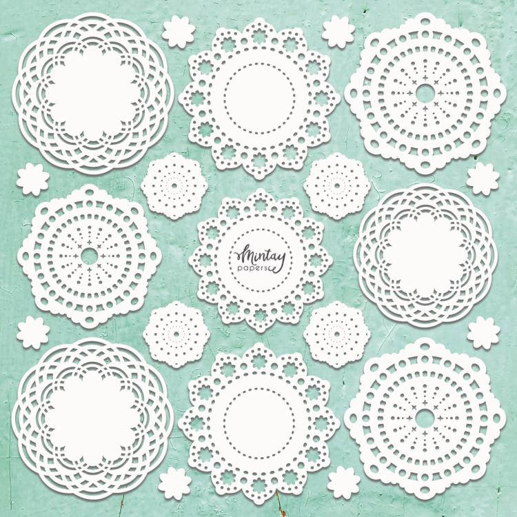 Mintay Chippies Decor Doilies #D65