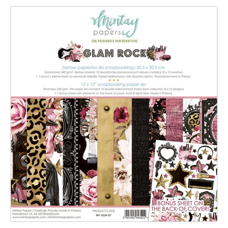 Mintay 12x12 Paper Pad Glam Rock