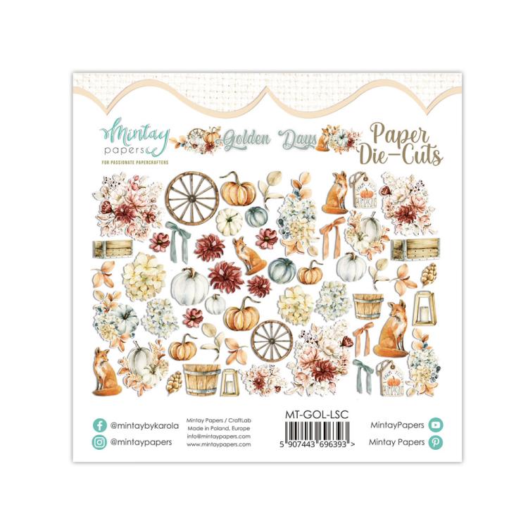 Mintay Paper Die-Cuts Golden Days 55 pcs