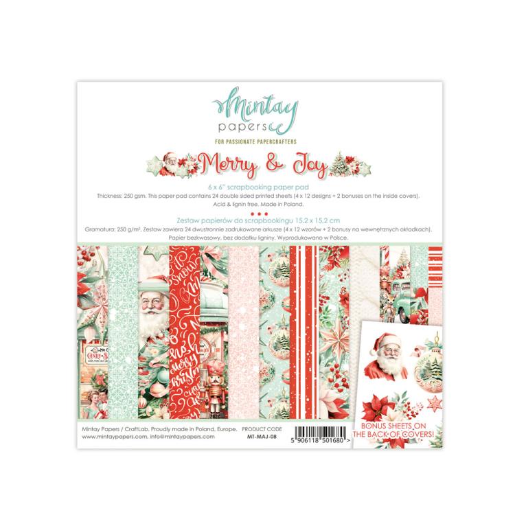 Mintay Papers Merry & Joy 6x6 Paper Pad