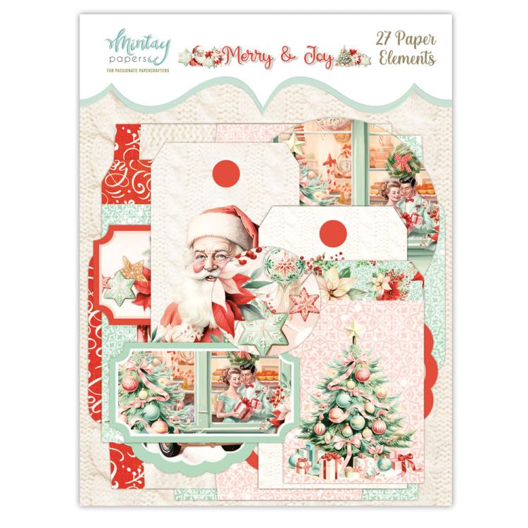 Mintay Papers Merry & Joy Paper Elements