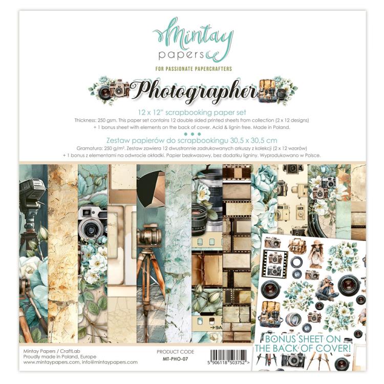 Mintay Papers Photographer 12x12 Paper Pad