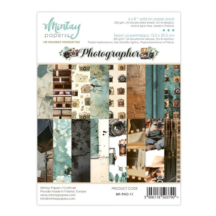 Mintay Papers Photographer 8x8 Add-on Paper Pad