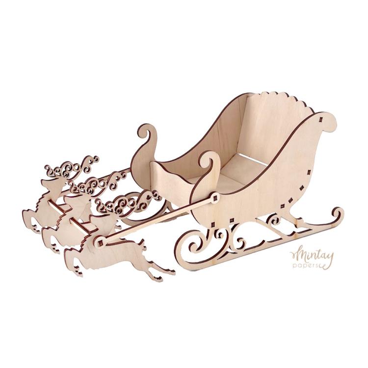 Mintay Woodies Decor Christmas Sleigh