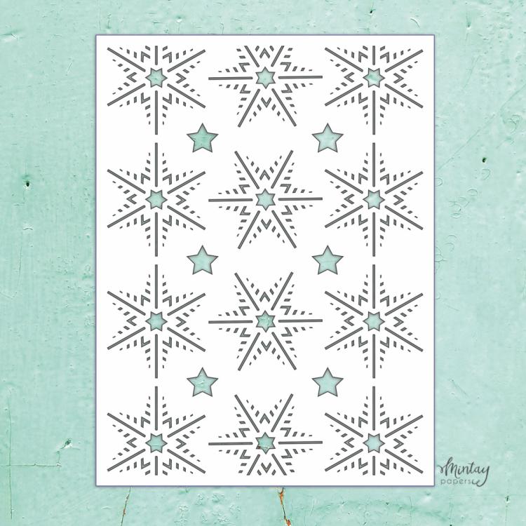 Mintay Kreativa 6x8 Stencil Snowflakes #42