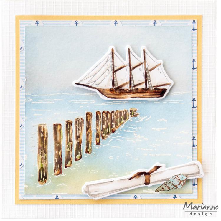 Marianne Design Clear Stamp Tiny's Beach Poles TC0912