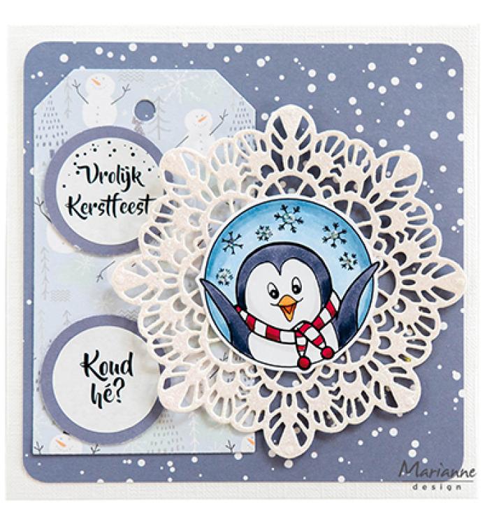 Marianne Design Craftables Art texture XL Snowflake CR1609