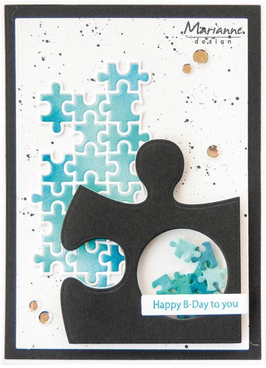 Marianne Design Craftables Die Art Texture Puzzle CR1624