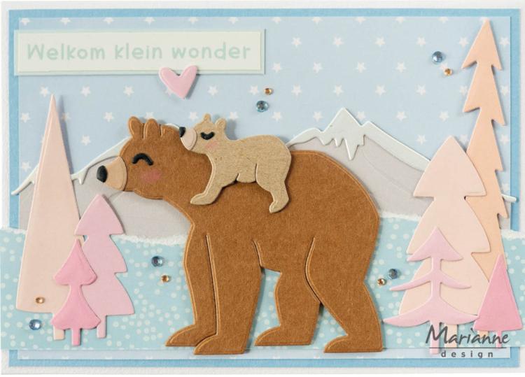 Marianne Design Craftables Marleen Bears CR1601