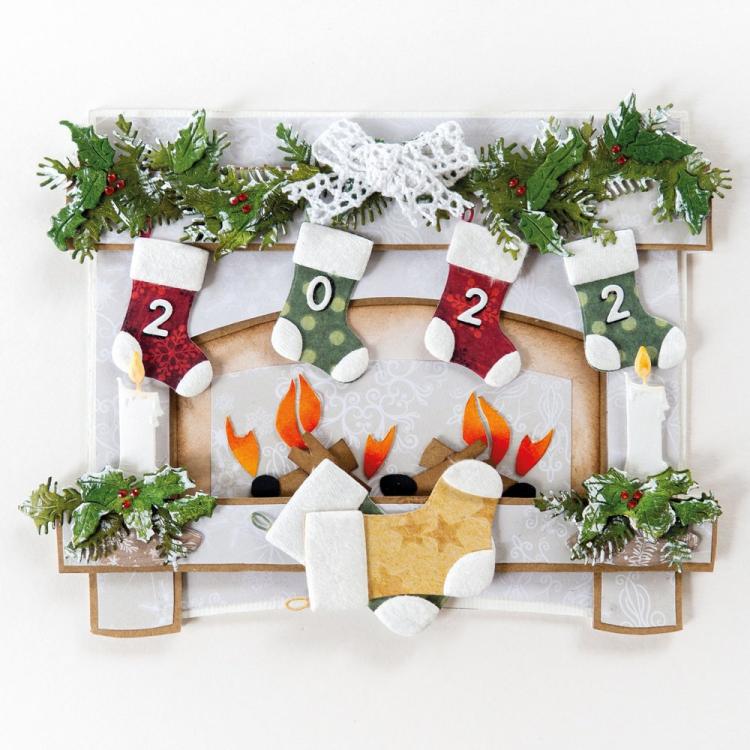 Marianne Design CreaTables Christmas Stockings LR0733