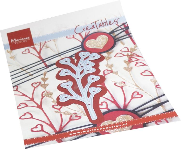 Marianne Design CreaTables Open Heart Sprig LR0844