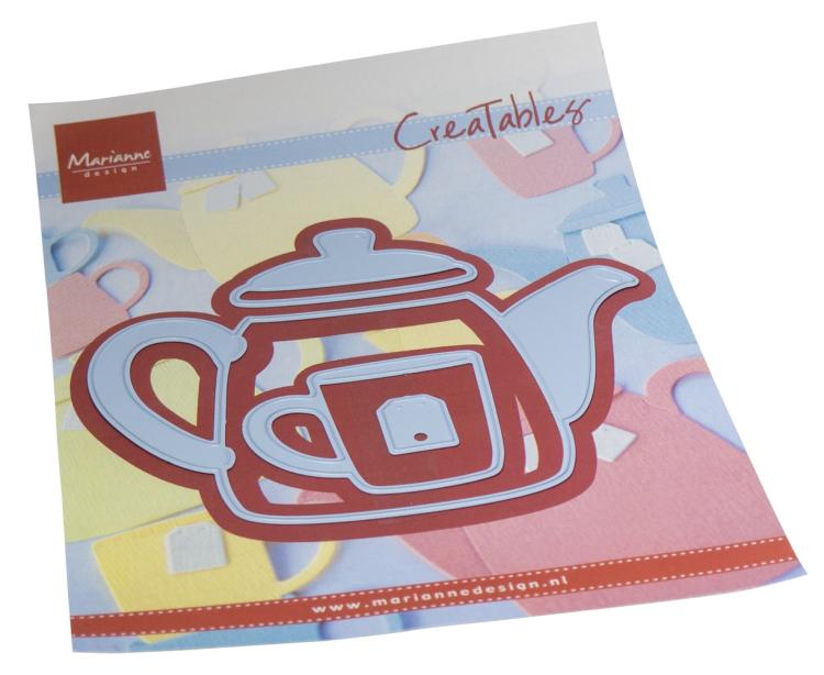 Marianne Design CreaTables Teapot & Glass LR0803