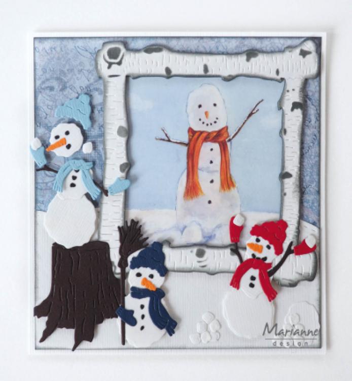 Marianne Design CreaTables Tiny's Frosty Snowmen LR0631