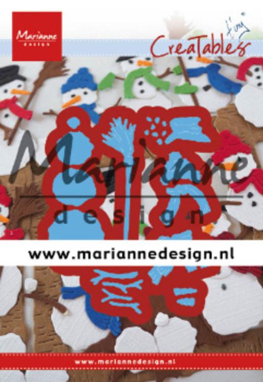 Marianne Design CreaTables Tiny's Frosty Snowmen LR0631