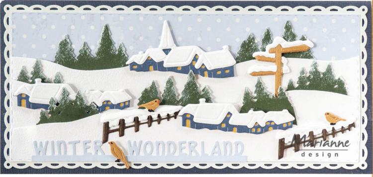 Marianne Design CreaTables Tiny's Snowy Village LR0777