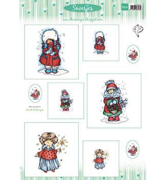 Marianne Design A4 Bogen Card Topper Snoesjes #1