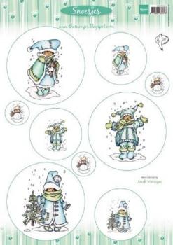 Marianne Design A4 Bogen Card Topper Snoesjes #2