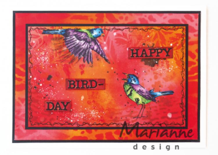 Marianne Design Cling Stamp Tiny's Birds #002 #MM1619