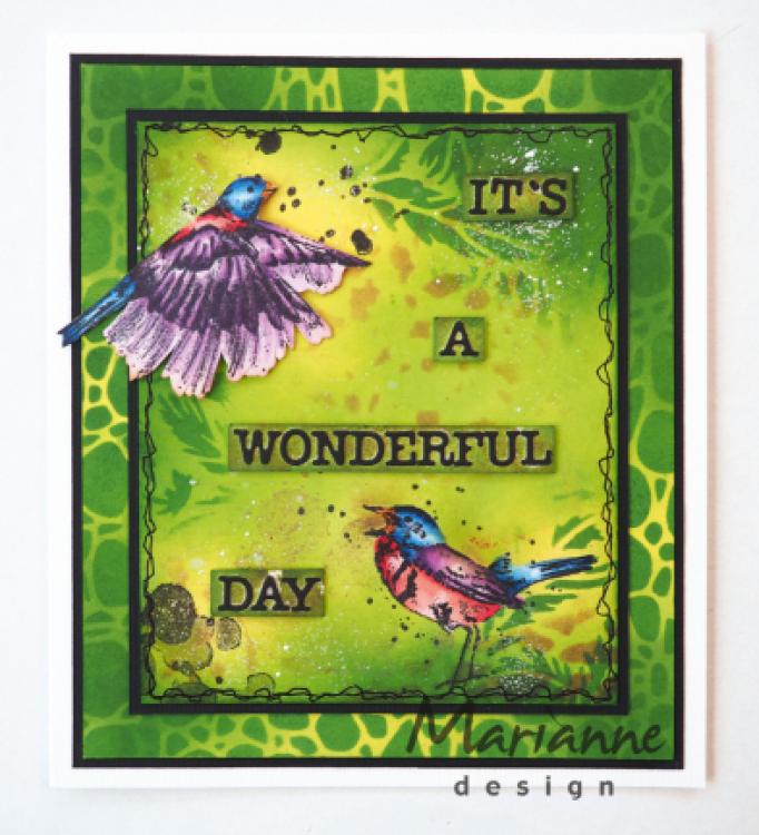 Marianne Design Cling Stamp Tiny's Birds #001 #MM1618