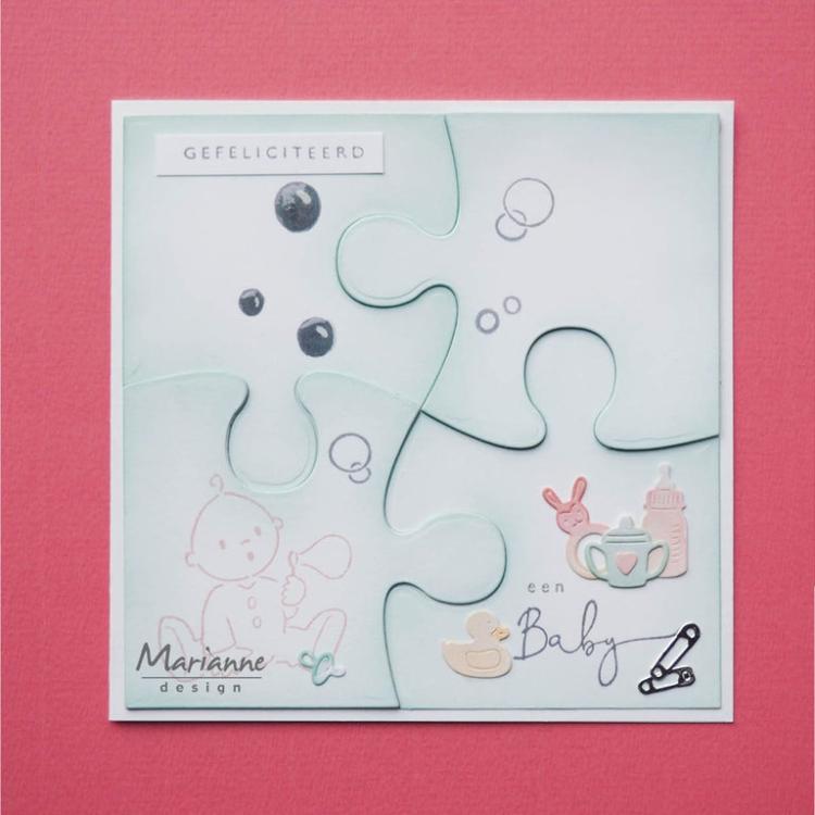 Marianne Design Craftables Puzzle Piece CR1491