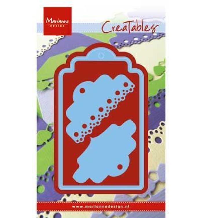 Marianne Design CreaTables Labels Cotton Lace