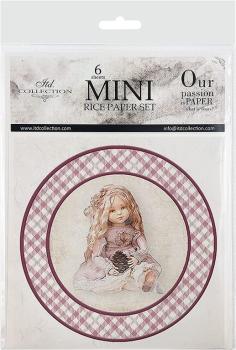 Mini Rice Paper Set Childhood Memories Pink RSM048