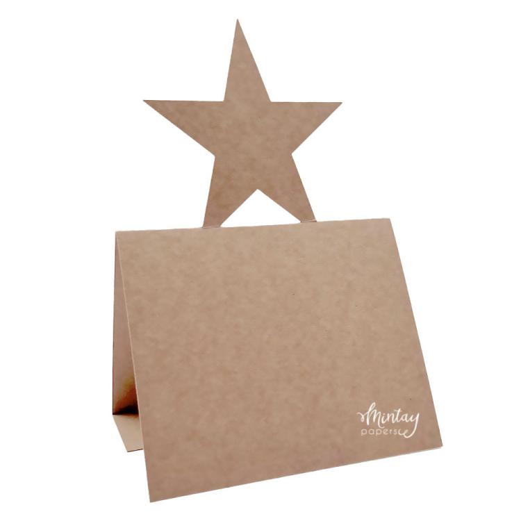 Mintay Basic Star Card Base Kraft