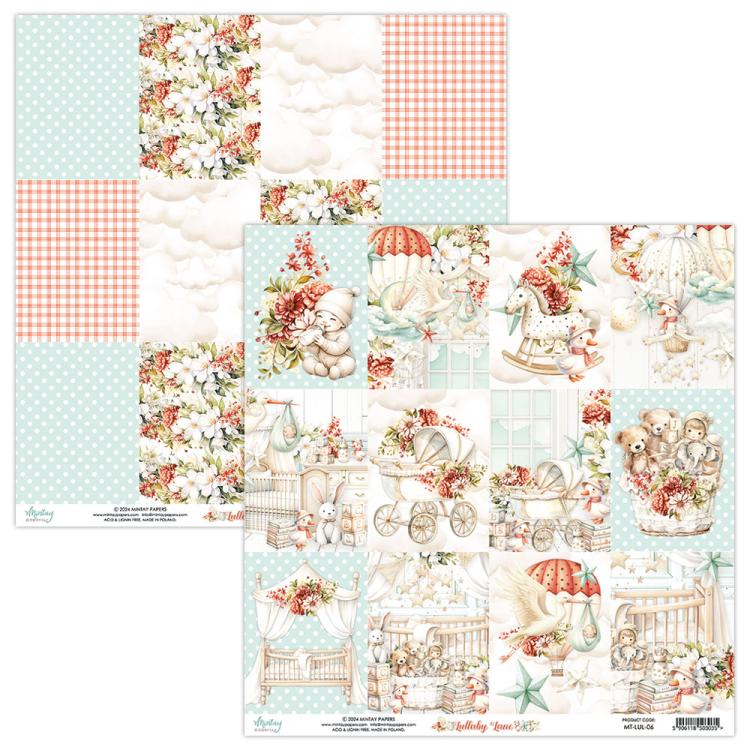 Mintay Papers Lullaby Lane 12x12 Paper Sheet Cards 06