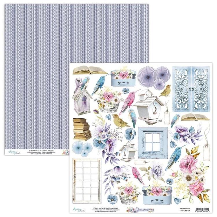 SET Mintay 12x12 Paper Sheet Dreamer Elements #09