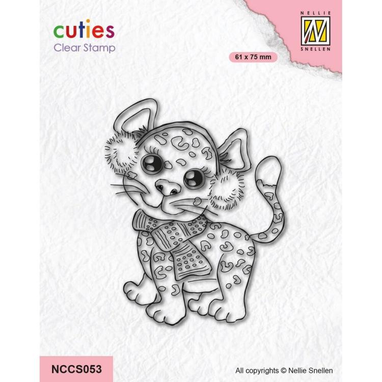 Nellie Snellen Cuties Clear Stamps Cheetah NCCS053