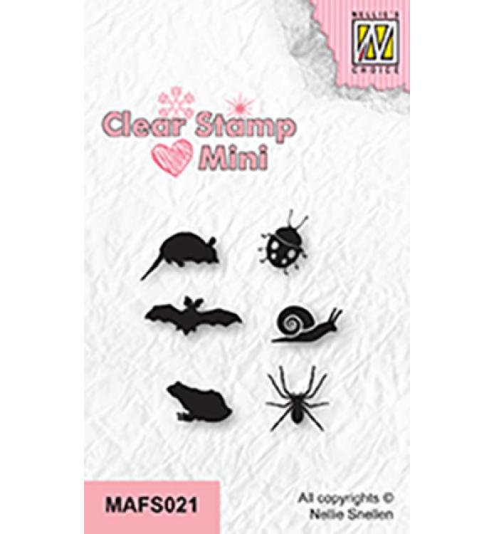 Nellie's Choice Mini Clear Stamps Critters MAFS021