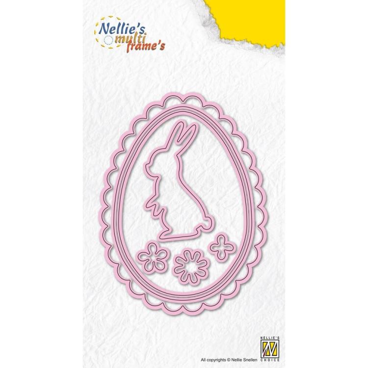 Nellie's Multi Frame Dies Easter Bunny Egg MFD159