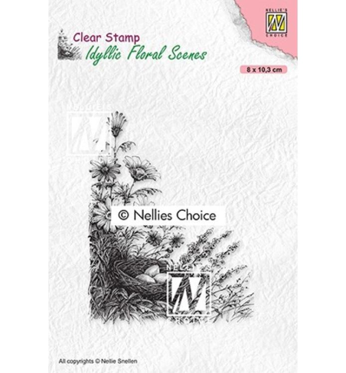 Nellie Snellen Clear Stamp Bird's Nest #032