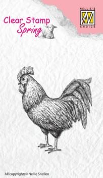 Nellie Snellen Clear Stamp Spring Rooster