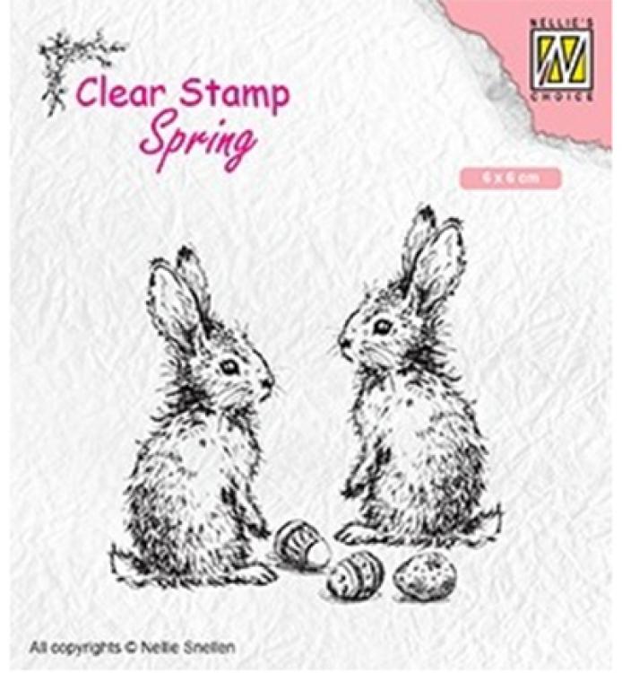 Nellie Snellen Clear Stamp Two Hares