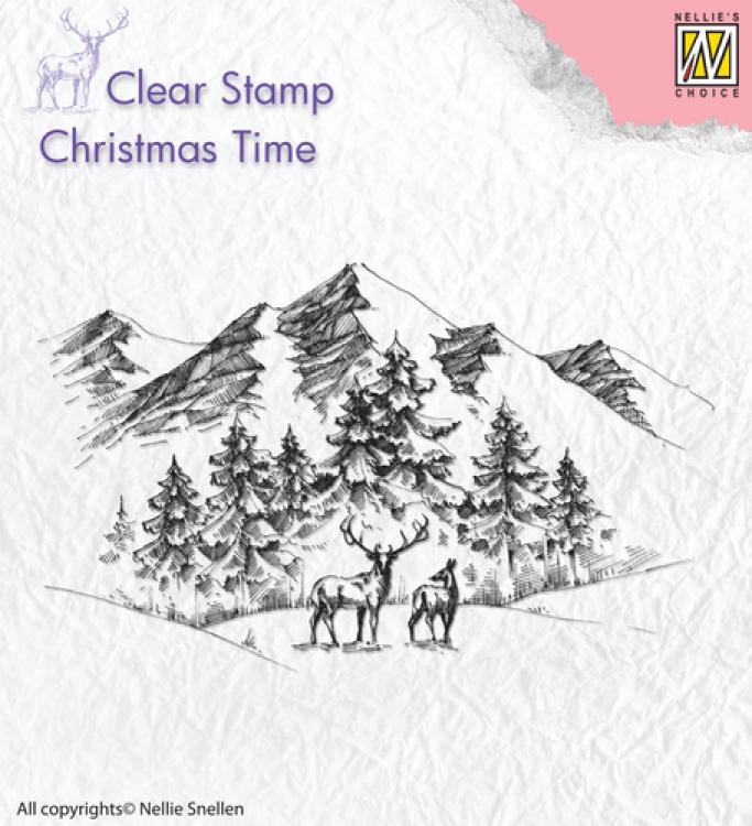 Nellie Snellen Clear Stempel Winterlandscape #CT018