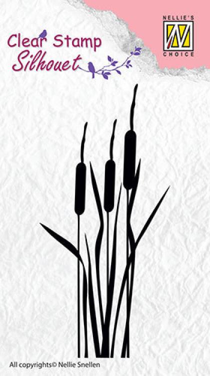 Nellie Snellen Silhouette Clear Stamp Bulrushes