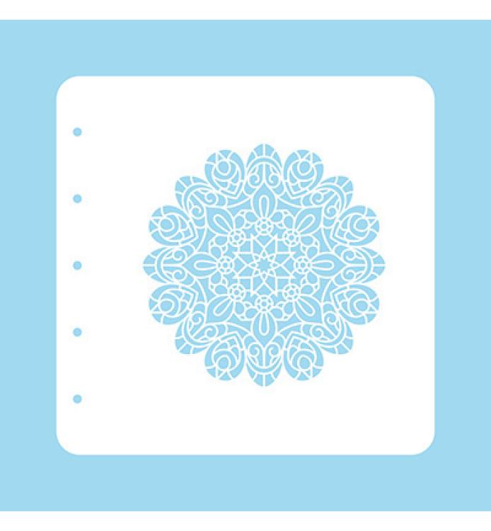 Nellie Snellen Stencil Christmas Time Mandala #05