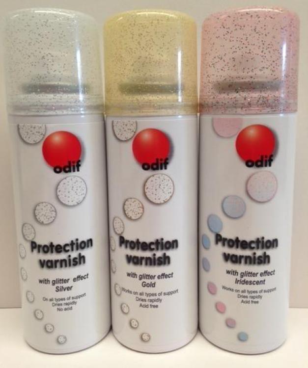 Odif Varnish With Glitter Silver 125 ml