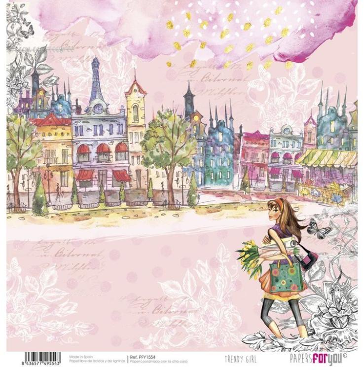 Papers For You 12x12 Paper Pad Trendy Girl #1553