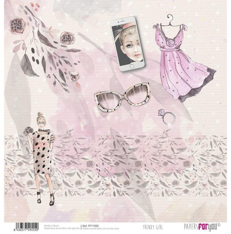 Papers For You 12x12 Paper Pad Trendy Girl #1553