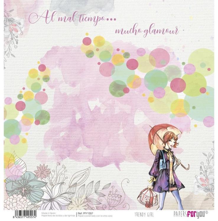 Papers For You 12x12 Paper Pad Trendy Girl #1553