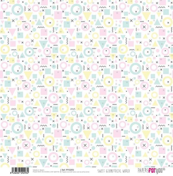 Papers For You 12x12 Paper Pad Sweet Geometrical World #2284