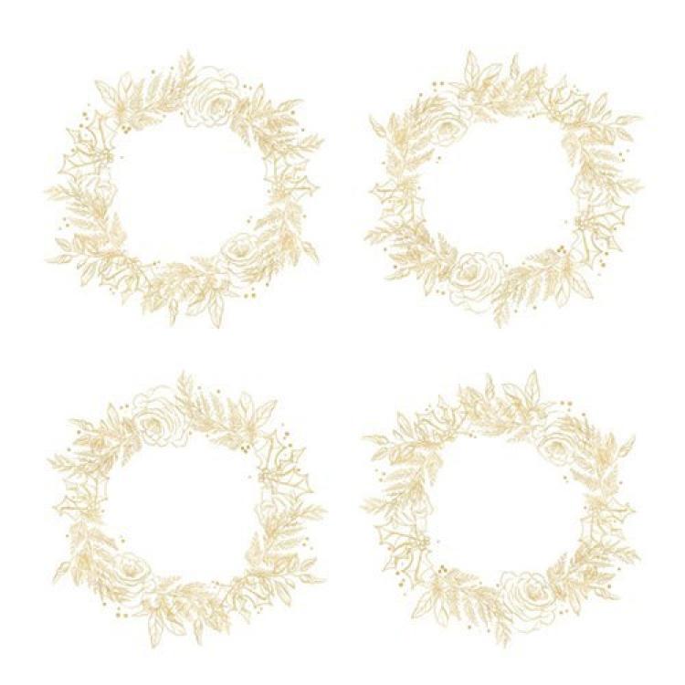 Paper Heaven 6x6 Paper Set Flowers A Christmas Garland