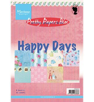 Marianne Design Pretty Papers A5 Bloc "Happy Days"