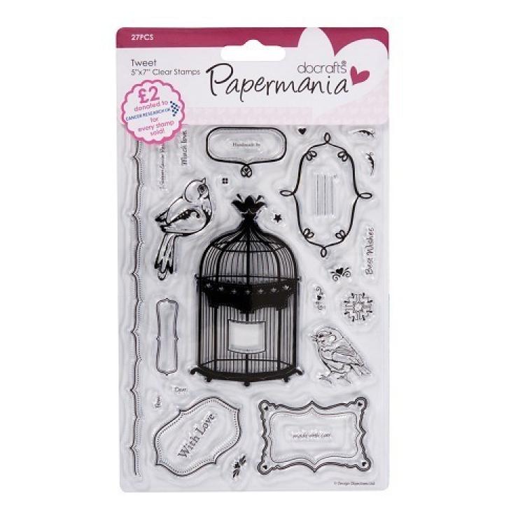 Papermania Clear Stamps Tweet