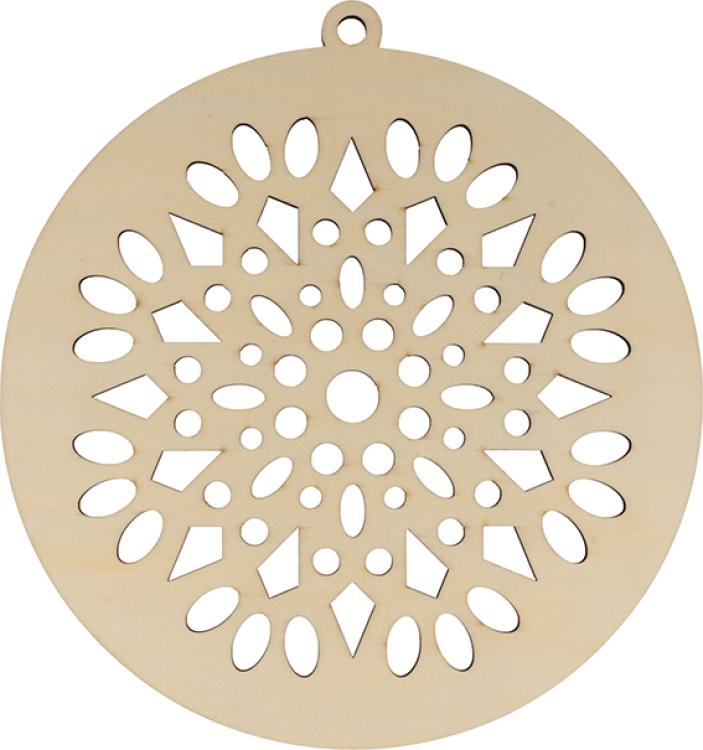 Artemio Wooden Ornament Snowflake 14003243